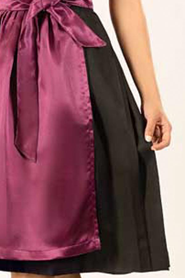 Hannelore | Women's Floral Dirndl Dress with Satin Apron - view 7