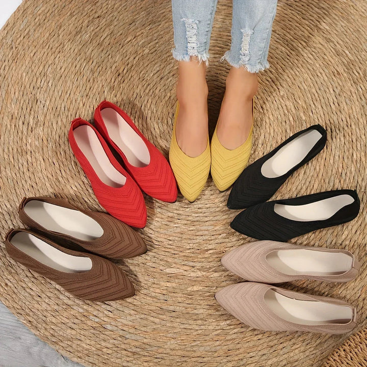 Gina | Women's Knit Ballet Flats
