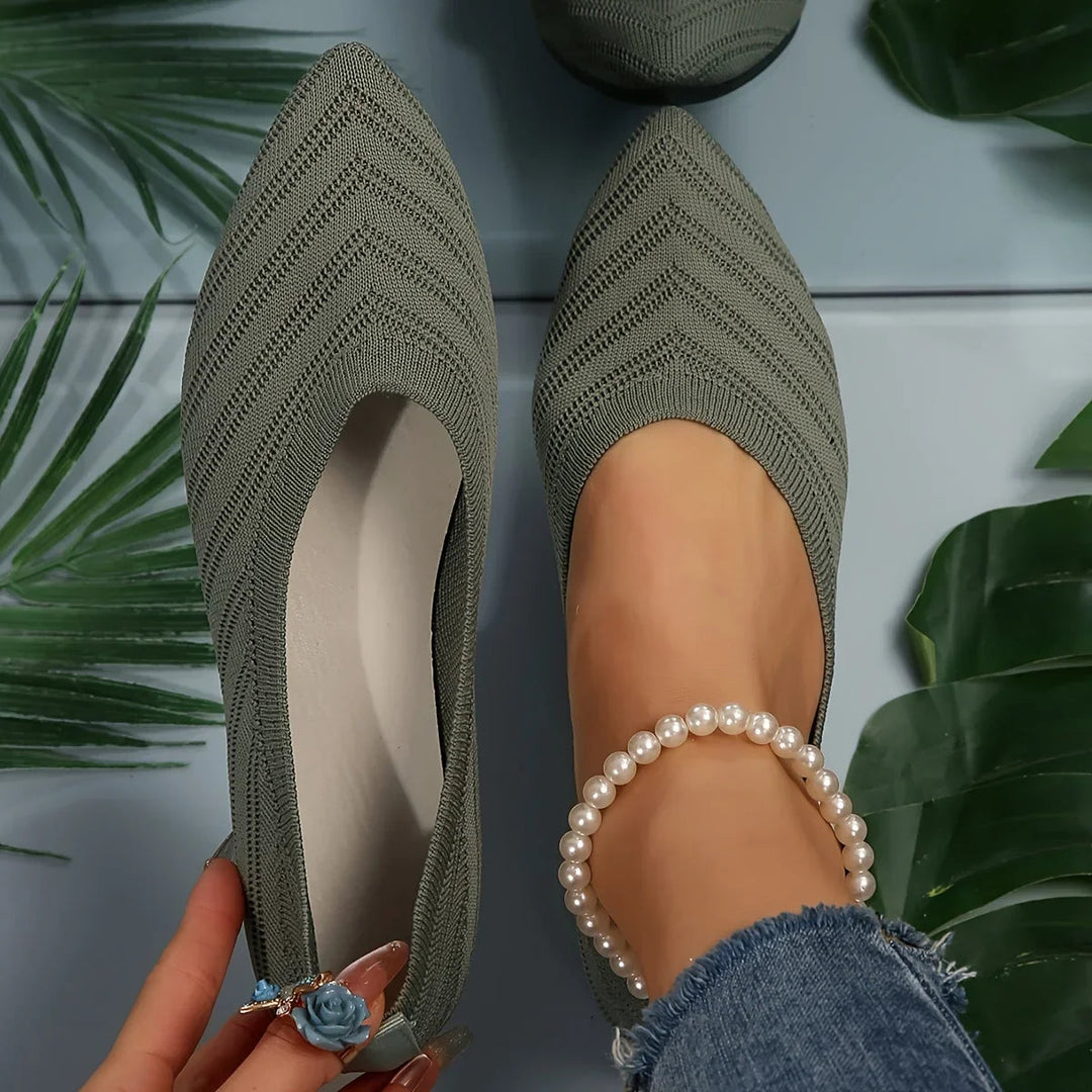 Gina | Women's Knit Ballet Flats