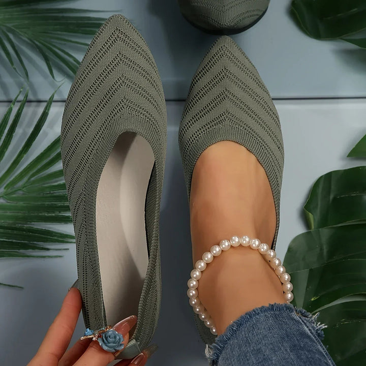 Gina | Women's Knit Ballet Flats