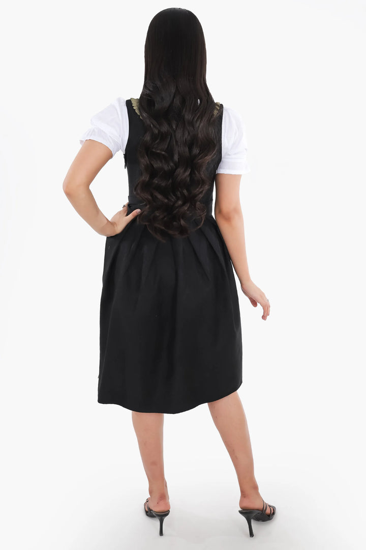 Franziska | Women's Midi Dirndl Dress with Contrast Apron - view 7