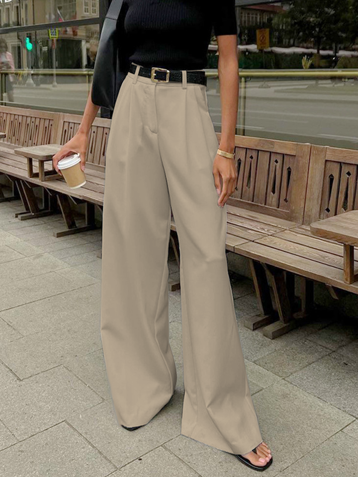 Adalyn | Women's Oversized Trousers for Layering in Khaki