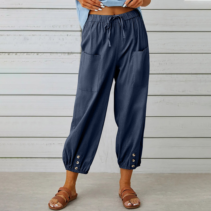 Margot | Women's Trousers for Cold Weather in Blue