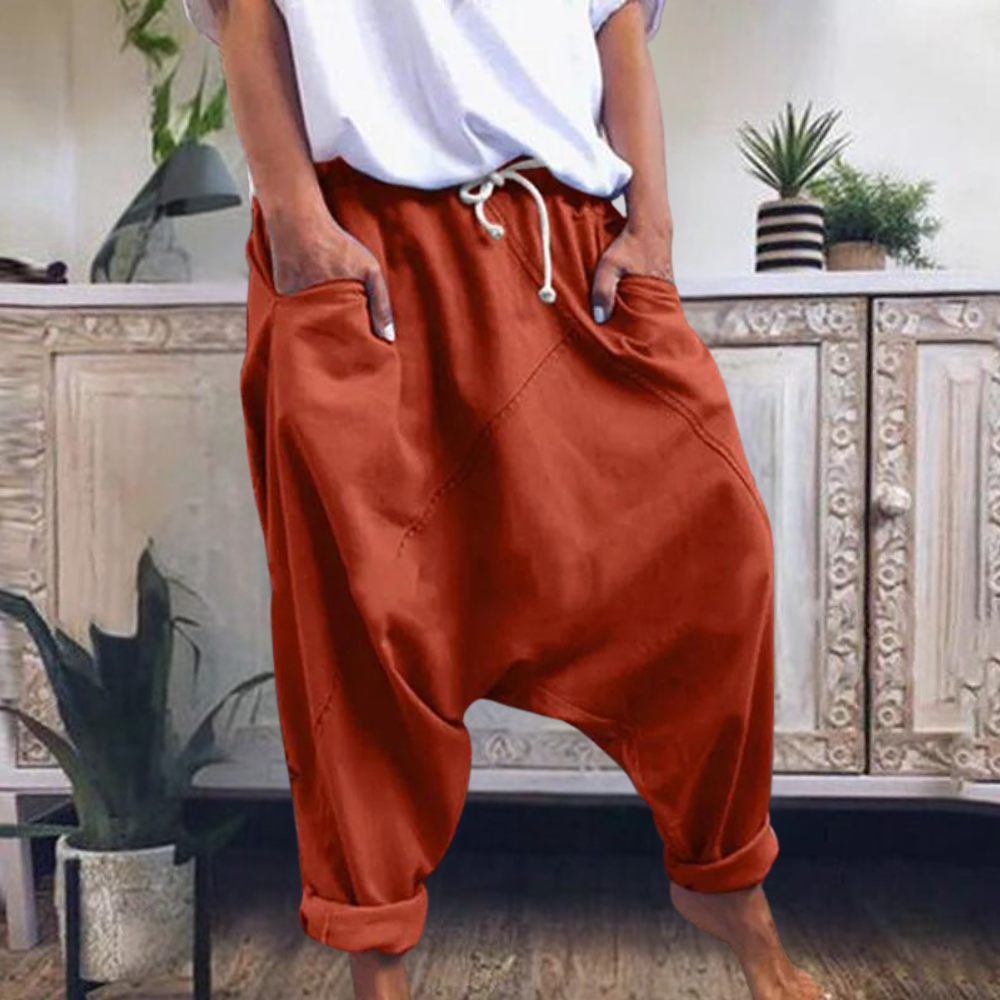 Norah | Women's Trousers for Fall and Winter in Orange