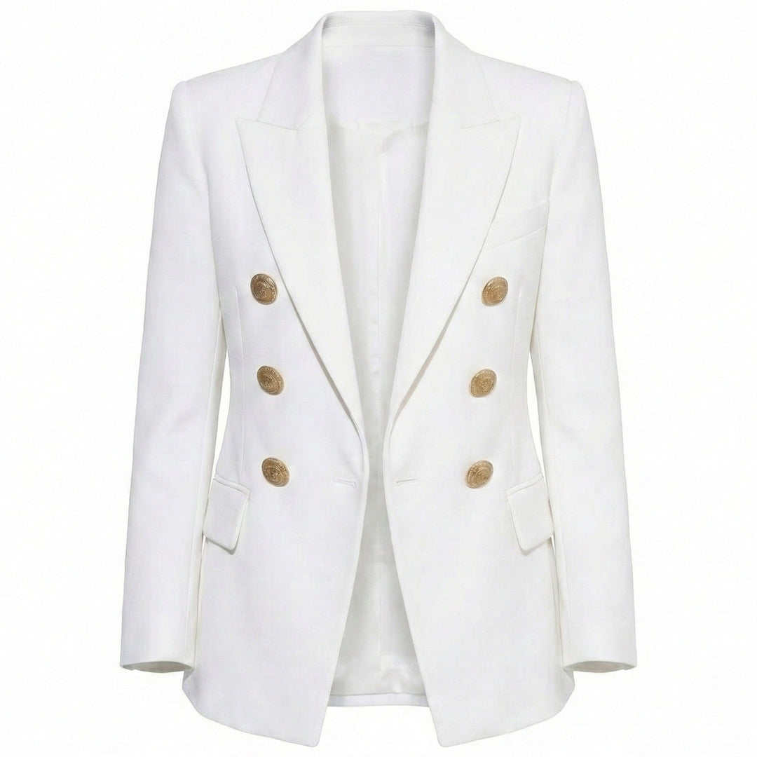 Damen Blazer mit Knopfleiste – Taillierter einreihiger Blazer fürs Büro & Smart Wear