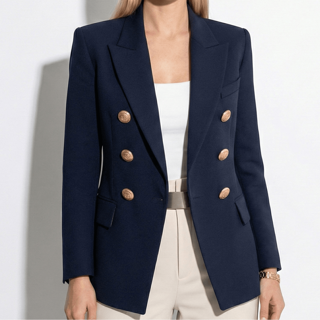 Damen Blazer mit Knopfleiste – Taillierter einreihiger Blazer fürs Büro & Smart Wear