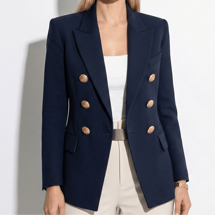Damen Blazer mit Knopfleiste – Taillierter einreihiger Blazer fürs Büro & Smart Wear