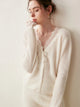 Solenne Fluffy Knit Cardigan with Lace Trim - image 6