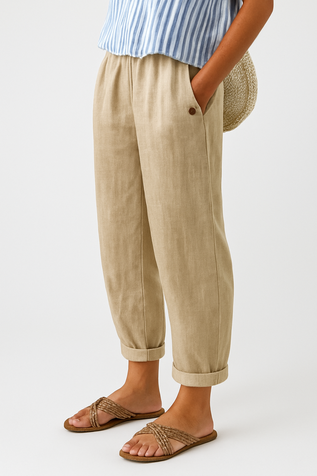 Marianne | Women's Trousers for Fall and Winter in Beige