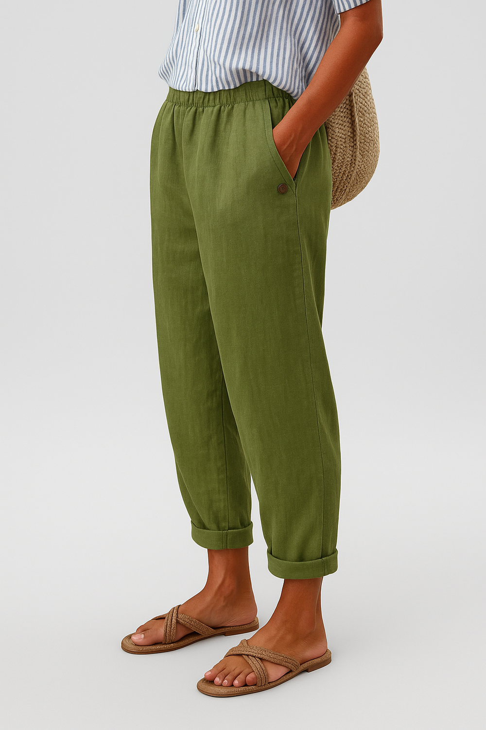 Marianne | Women's Trousers for Fall and Winter in Green