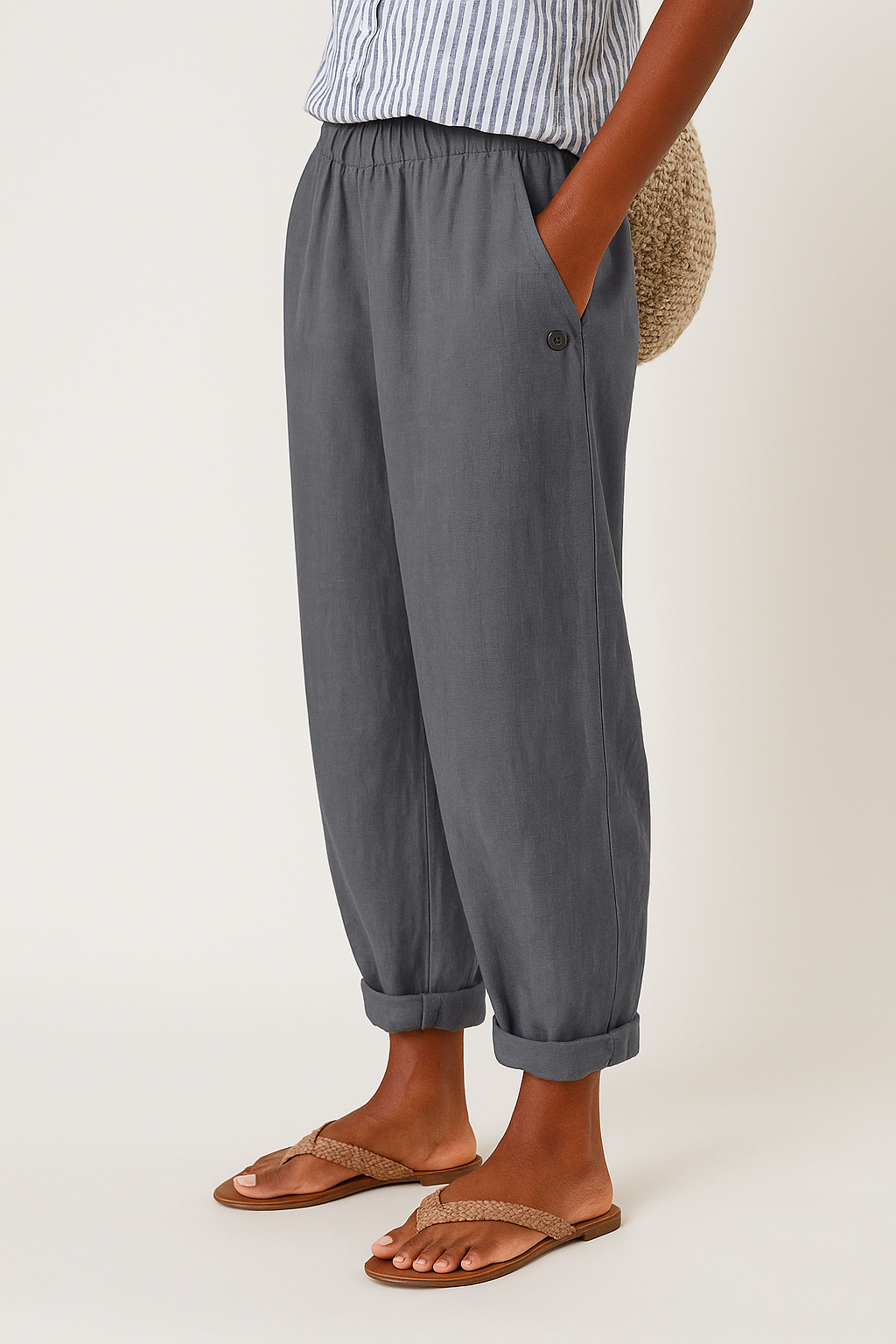 Marianne | Women's Trousers for Fall and Winter in Grey