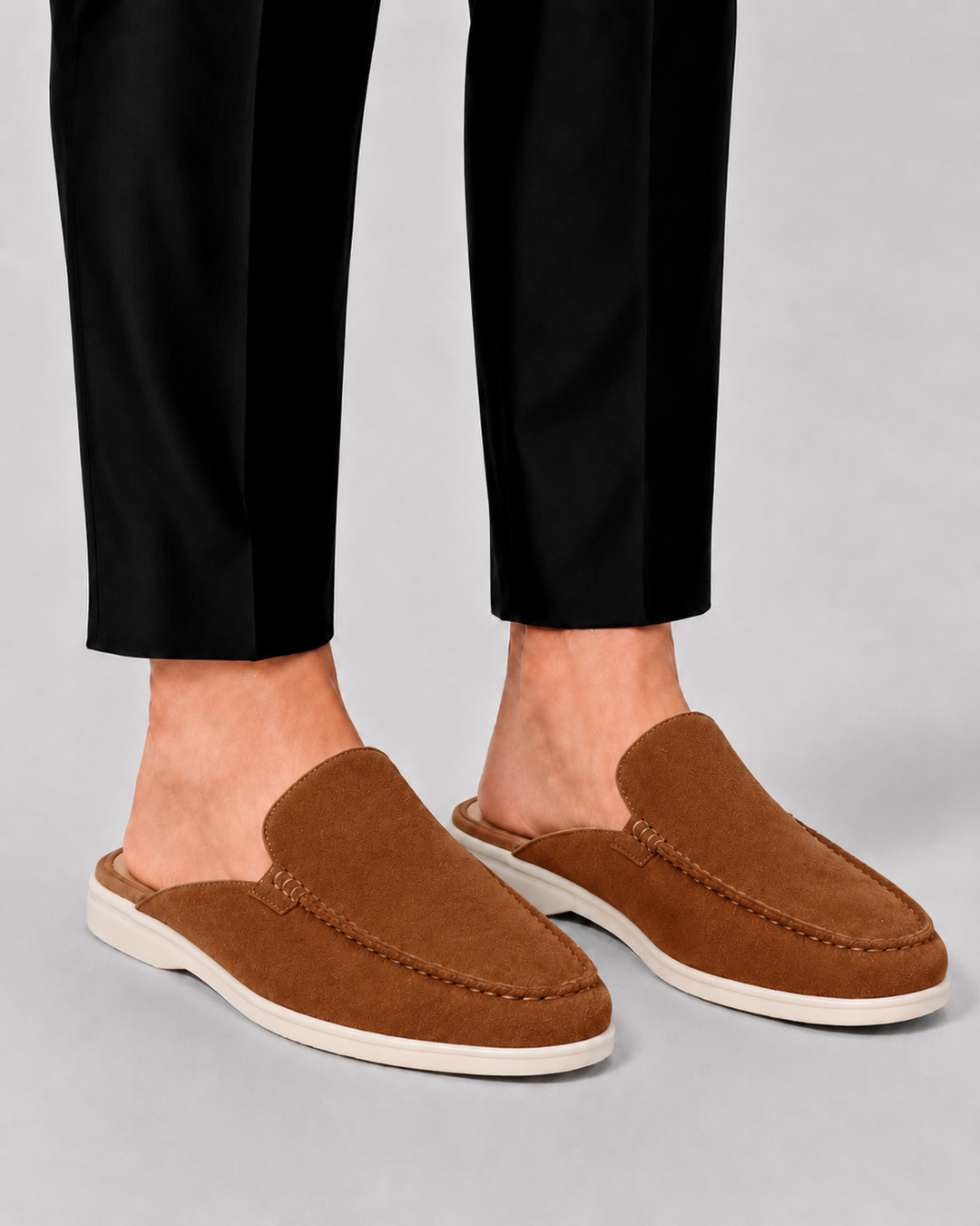 Herre Loafer Mule med Open Heel