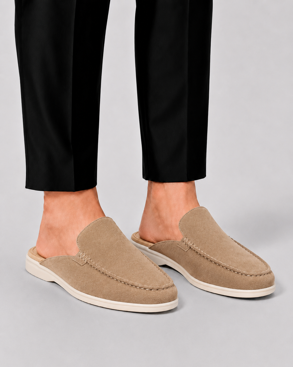 Herre Loafer Mule med Open Heel