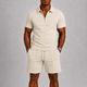Herren Polo-Set – Zweiteiler mit Zip-Poloshirt & Shorts für den Sommer