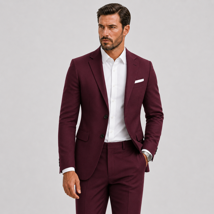 Herre Slim-Fit Jakkesæt til Weddings og Smart Occasions