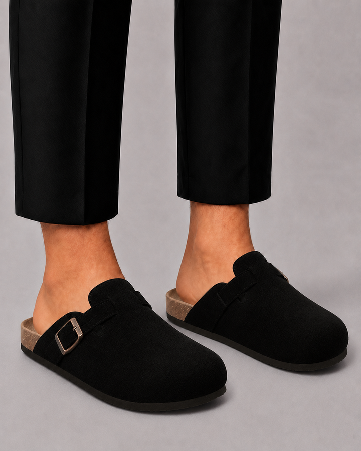 Herre Ruskind Clogs med Adjustable Buckle