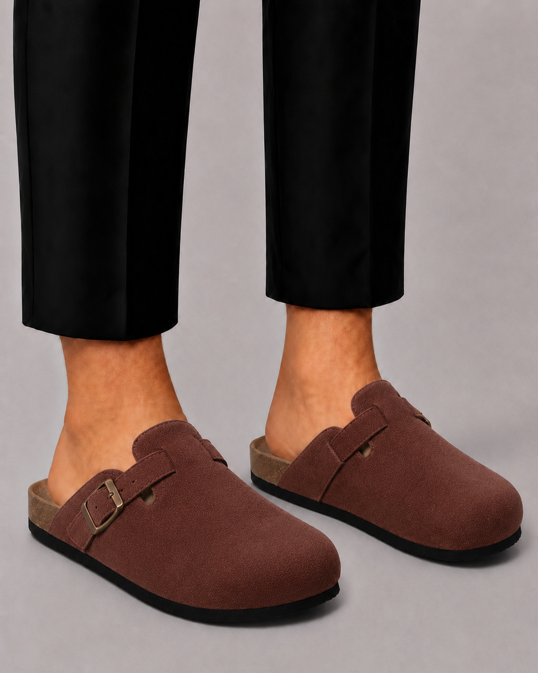 Herre Ruskind Clogs med Adjustable Buckle