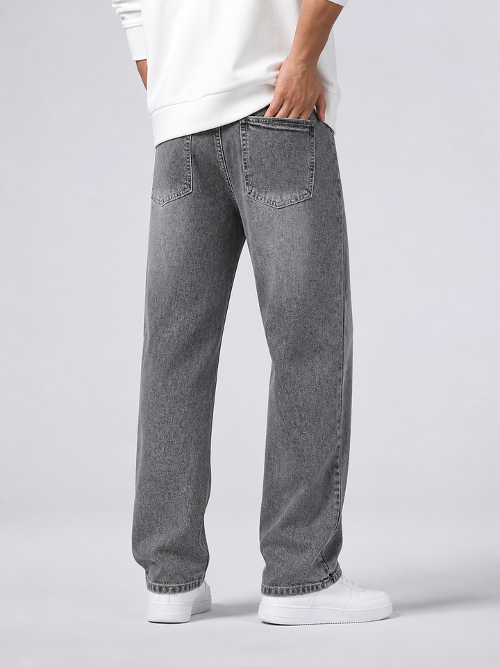 Herre Straight-Leg Jeans med Afslappet pasform