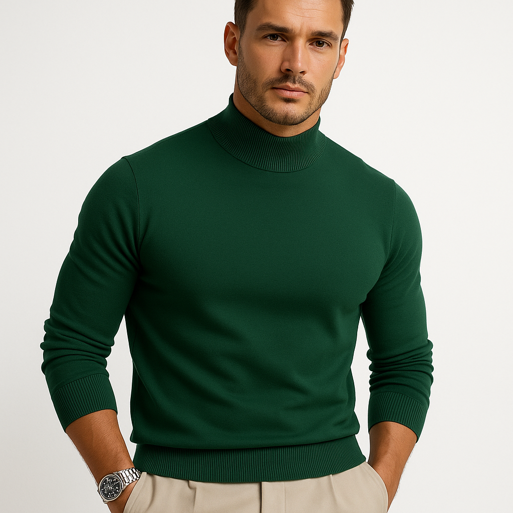 Duncan | Men's Fine Knit Turtleneck Sweater