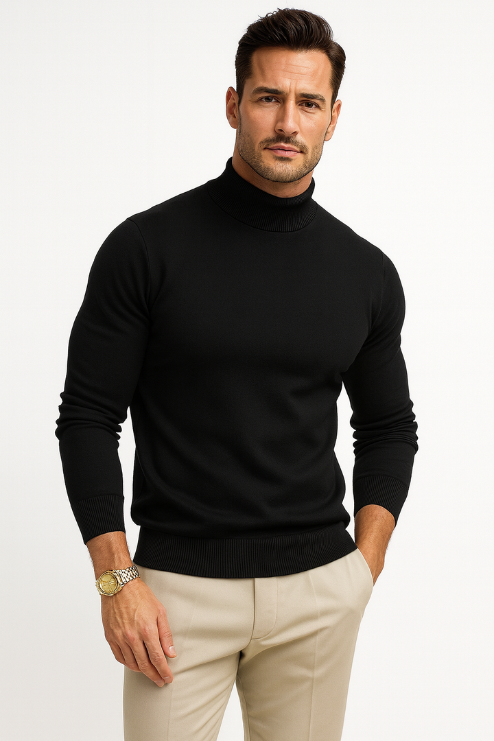 Duncan | Men's Fine Knit Turtleneck Sweater
