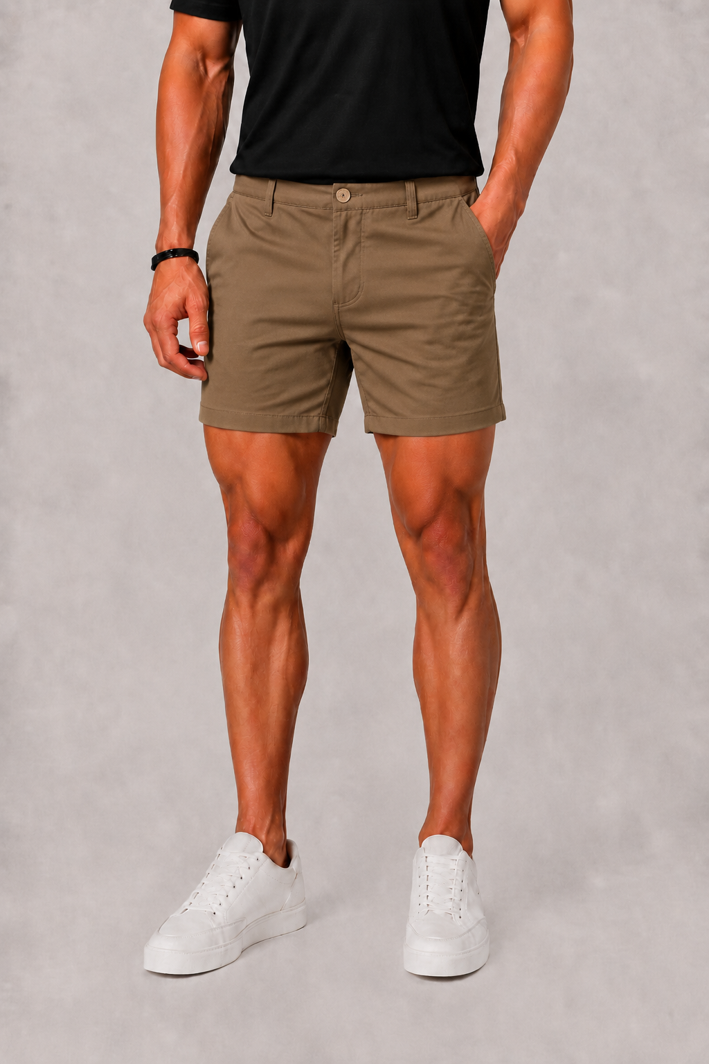 Herre Chino-shorts med Slip Lommer