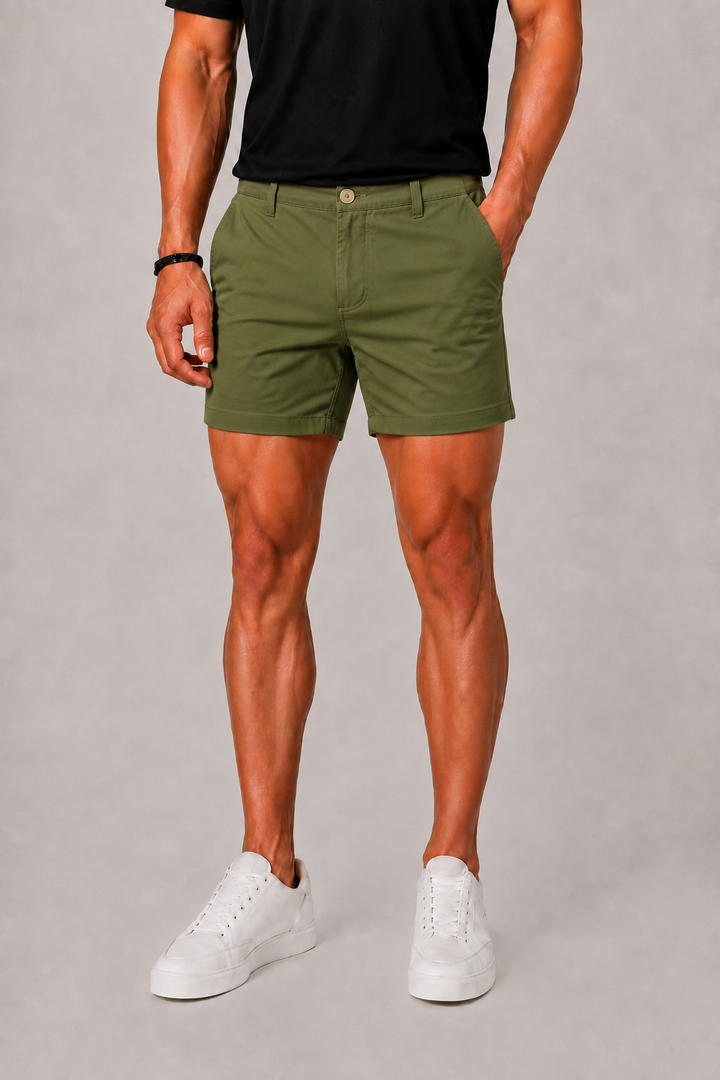 Herre Chino-shorts med Slip Lommer