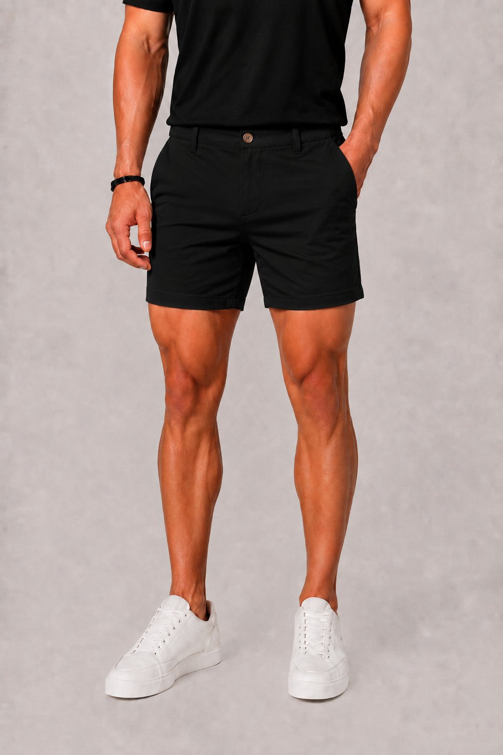 Herre Chino-shorts med Slip Lommer