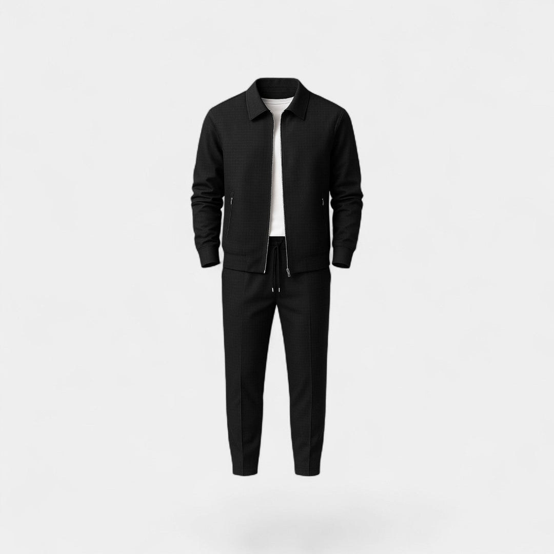 Roderick Men's Zip-Front Jacket and Slim Trousers Set - image 7
