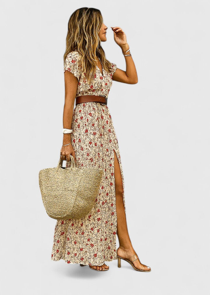 Women's Gathered-Waist Maxi Dress for Summer — view 2