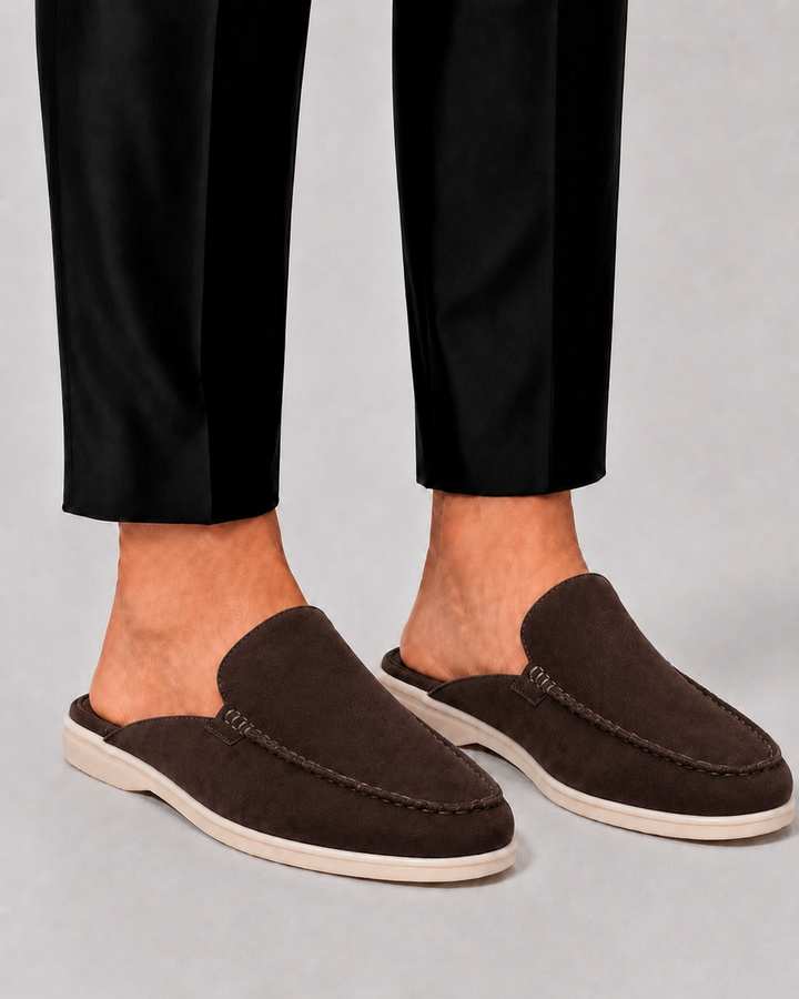 Herre Loafer Mule med Open Heel