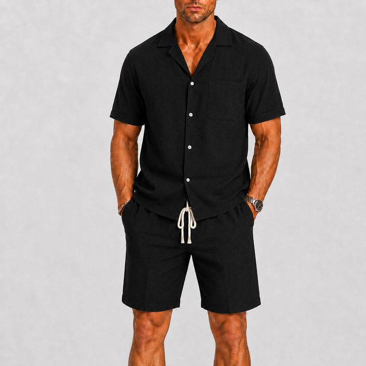 Herre Sommer Shirt og Shorts Set