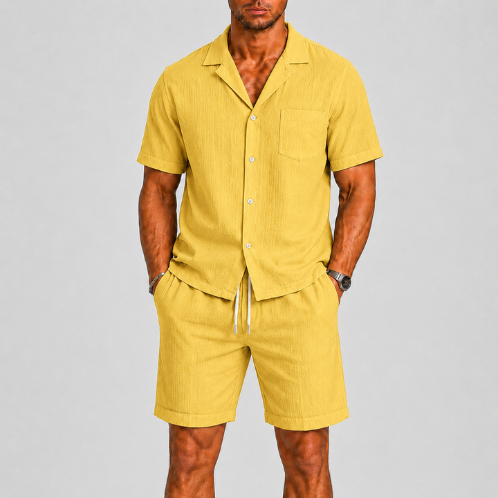 Herre Sommer Shirt og Shorts Set