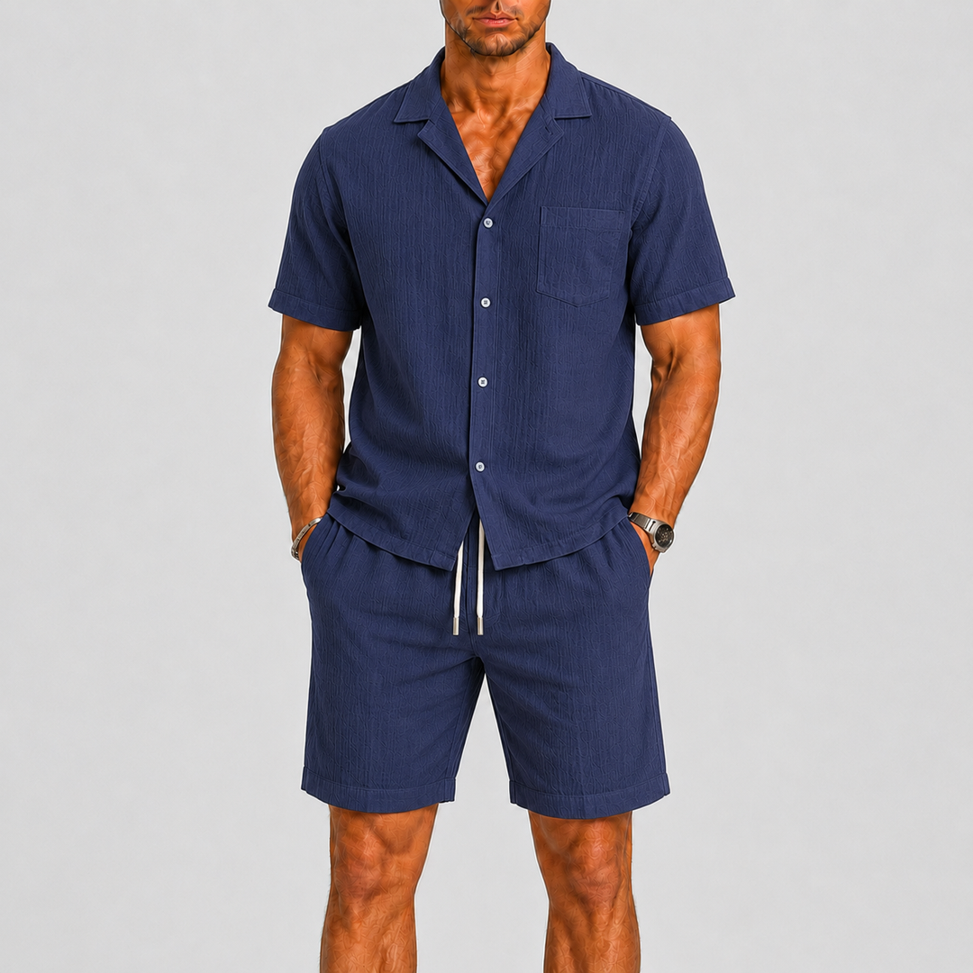 Herre Sommer Shirt og Shorts Set