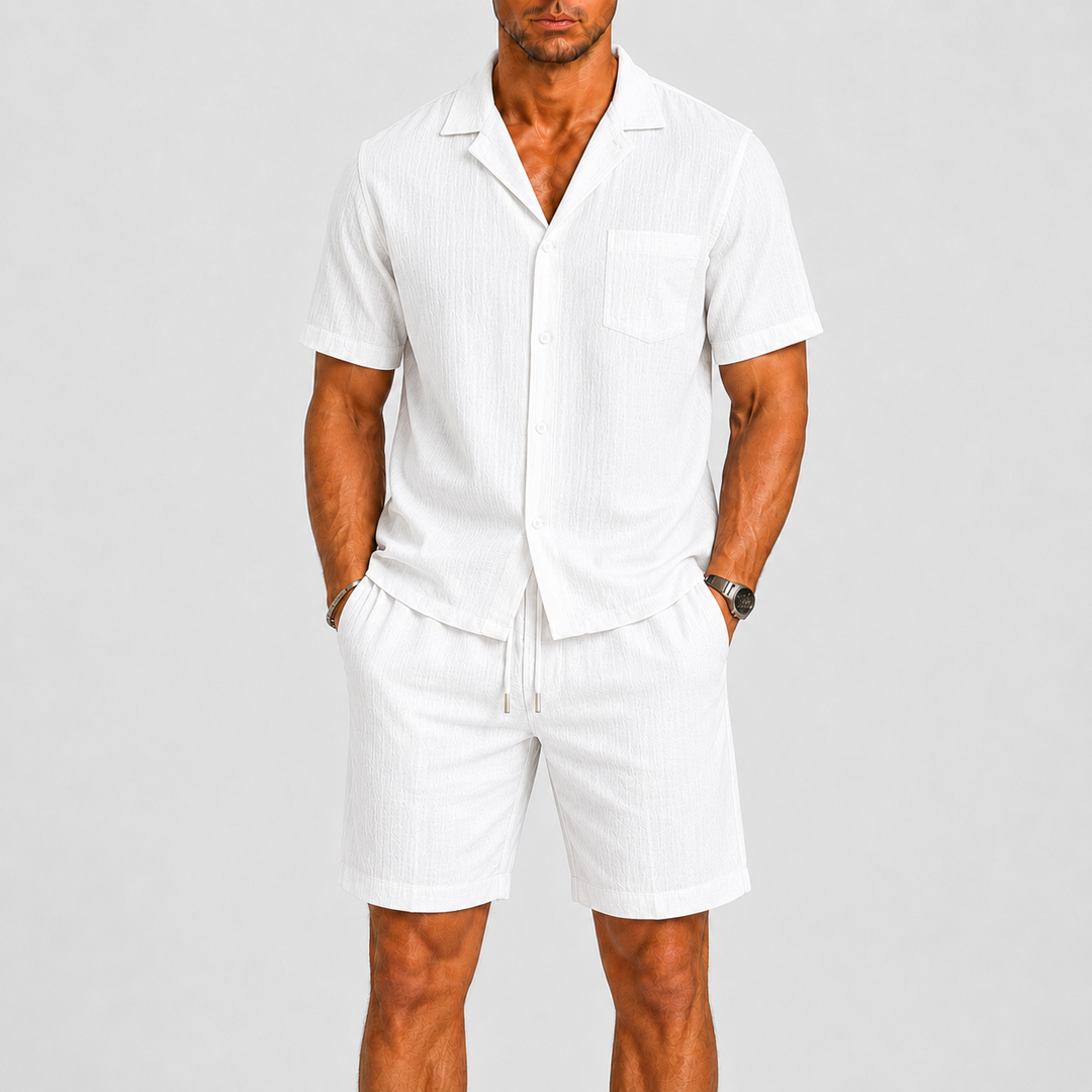 Herre Sommer Shirt og Shorts Set