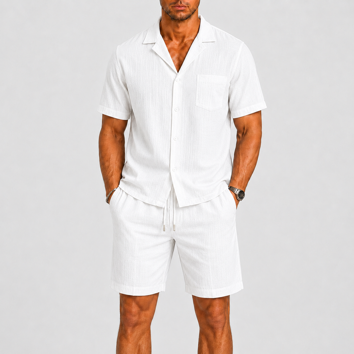 Herre Sommer Shirt og Shorts Set