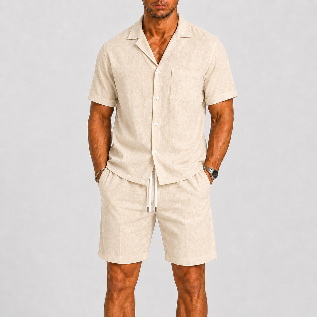 Herre Sommer Shirt og Shorts Set
