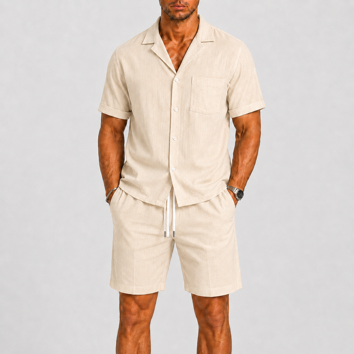 Herre Sommer Shirt og Shorts Set