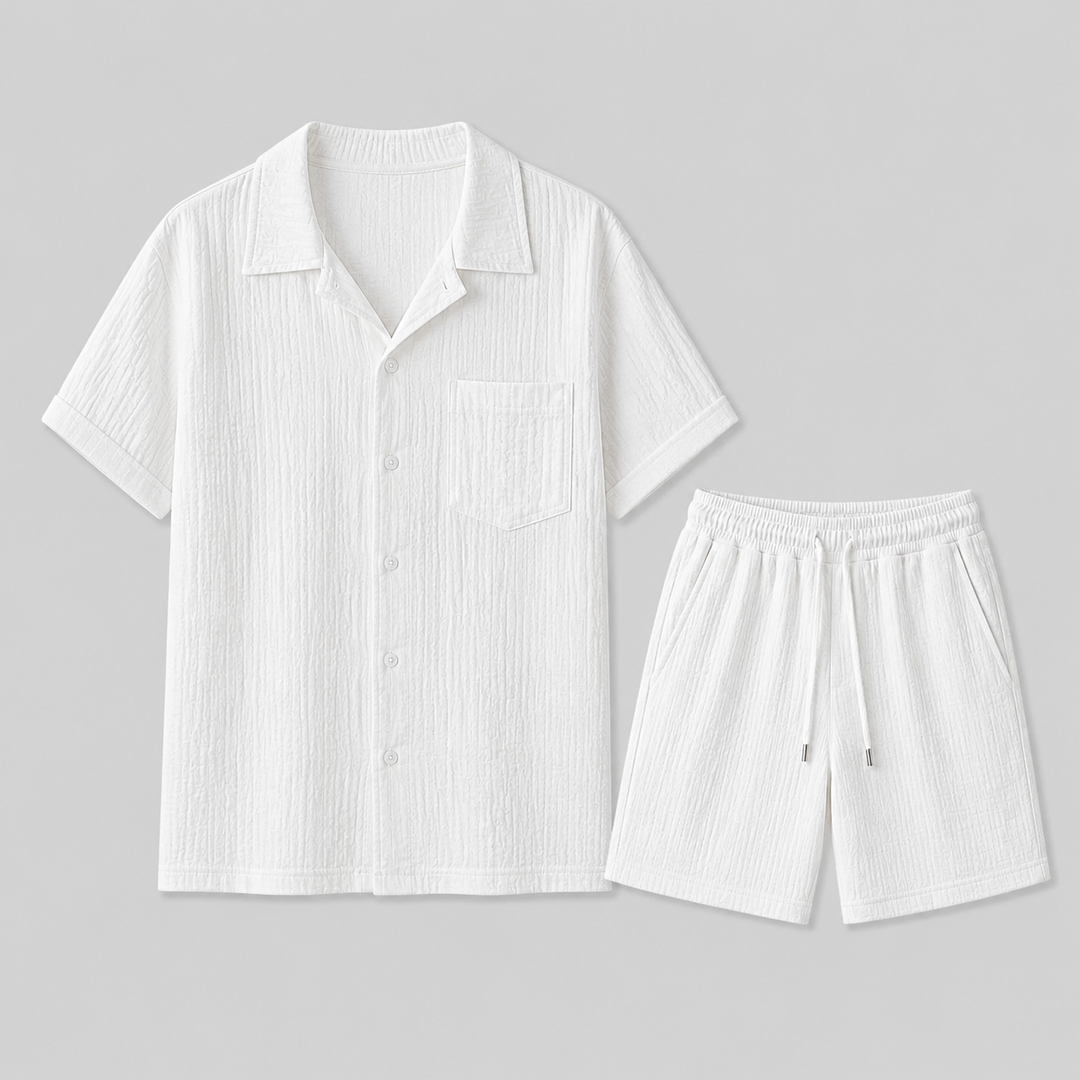 Herre Sommer Shirt og Shorts Set