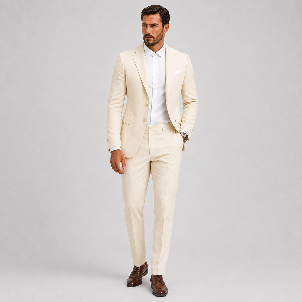 Herre Slim-Fit Jakkesæt til Weddings og Smart Occasions