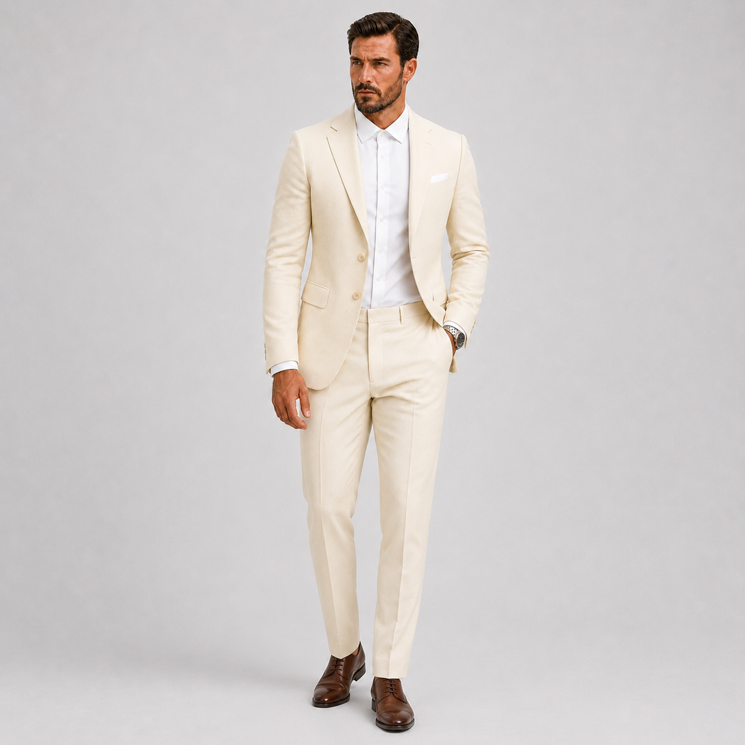Herre Slim-Fit Jakkesæt til Weddings og Smart Occasions