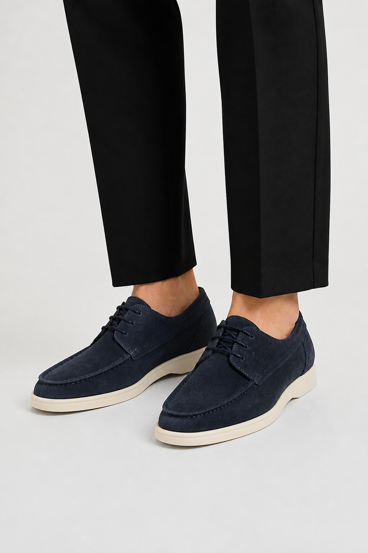 Herre Lace-Up Læder Loafers med Klassisk pasform