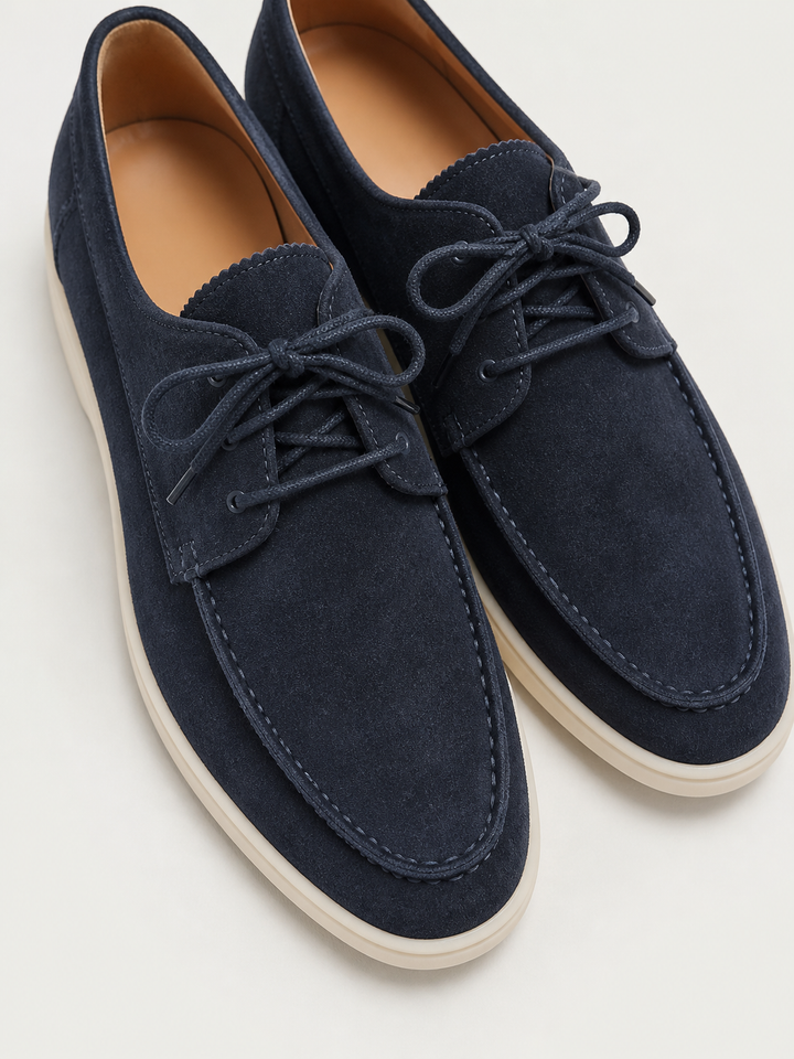 Herre Lace-Up Læder Loafers med Klassisk pasform