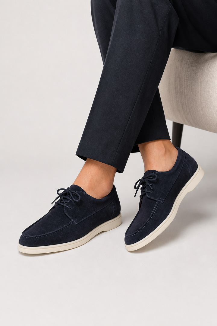 Herre Lace-Up Læder Loafers med Klassisk pasform