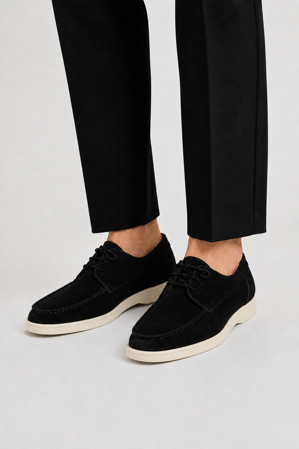 Herre Lace-Up Læder Loafers med Klassisk pasform