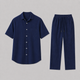 Herre Sommer Set med Shirt og Wide-Leg Bukser