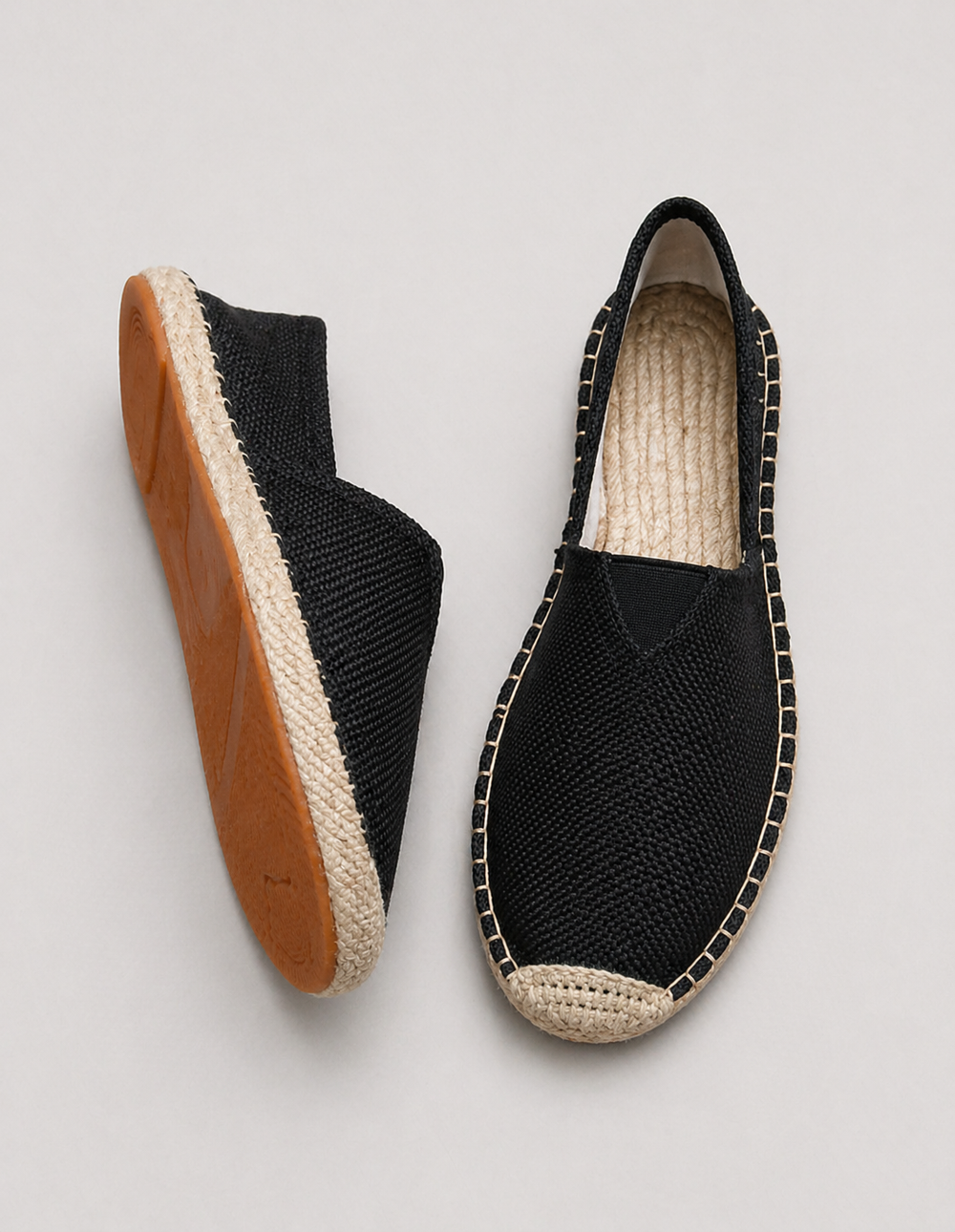 Herre Lærred Espadrille Slip-on loafers