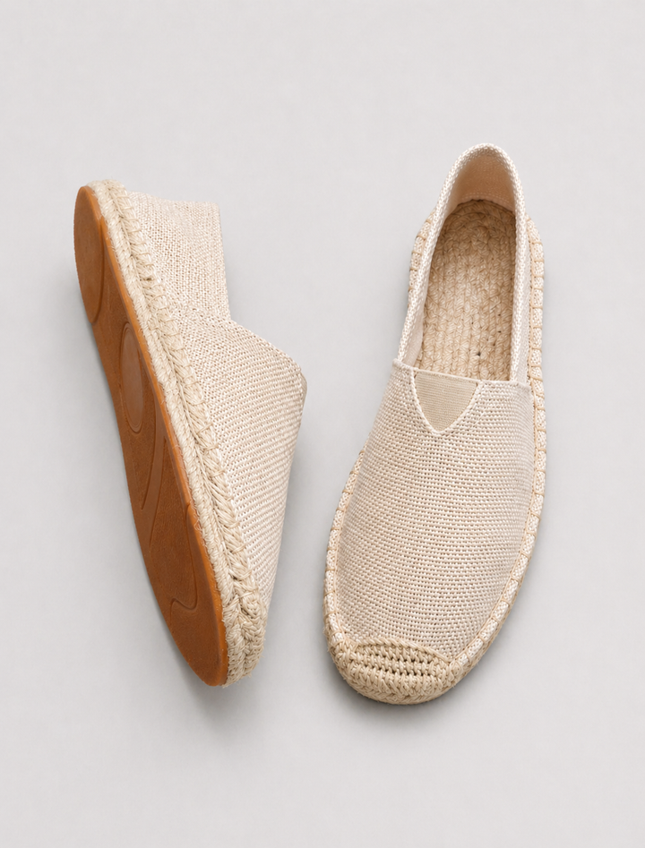 Herre Lærred Espadrille Slip-on loafers