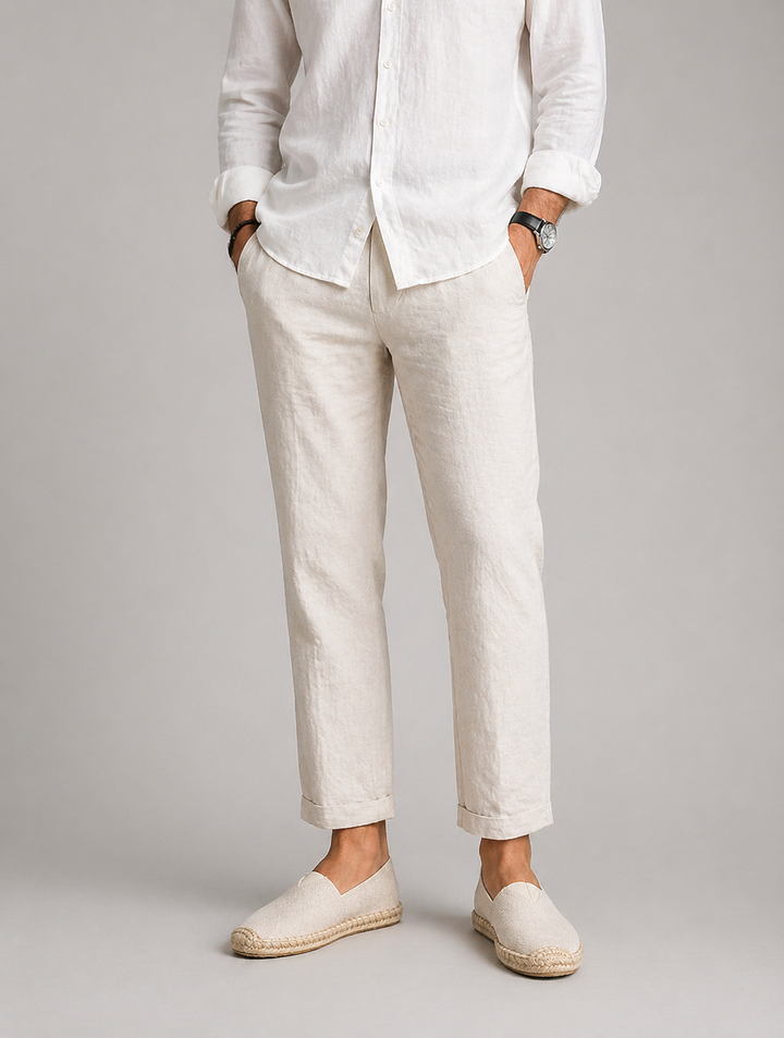 Herre Lærred Espadrille Slip-on loafers