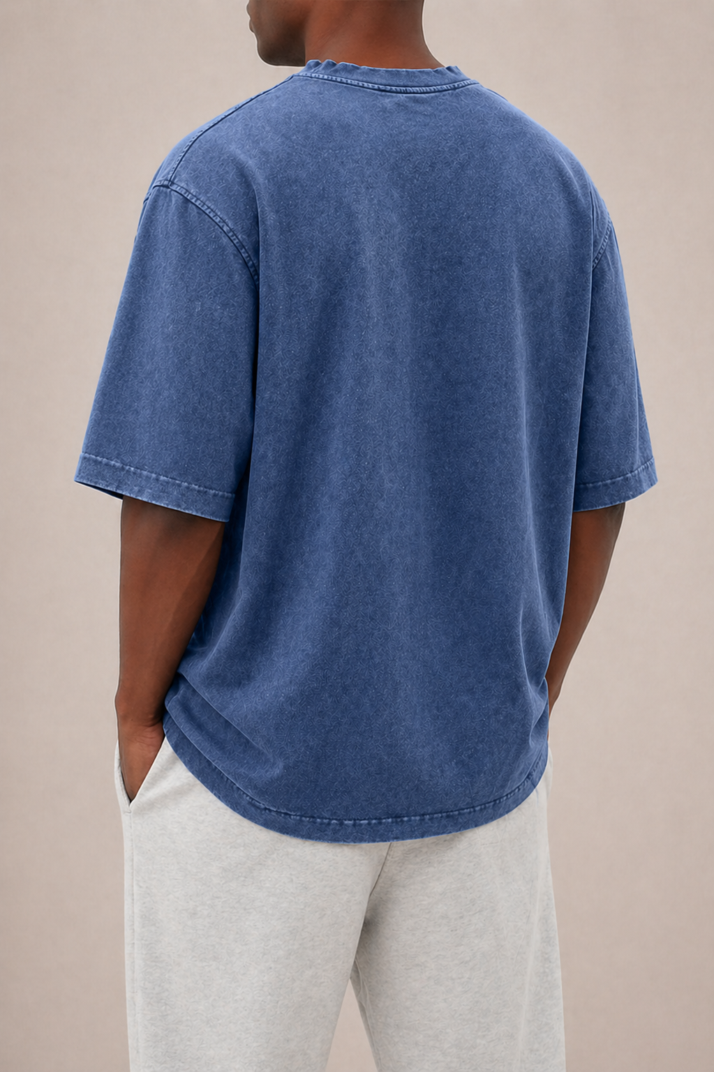 Herre Oversized Bomuld T-shirt med Afslappet pasform