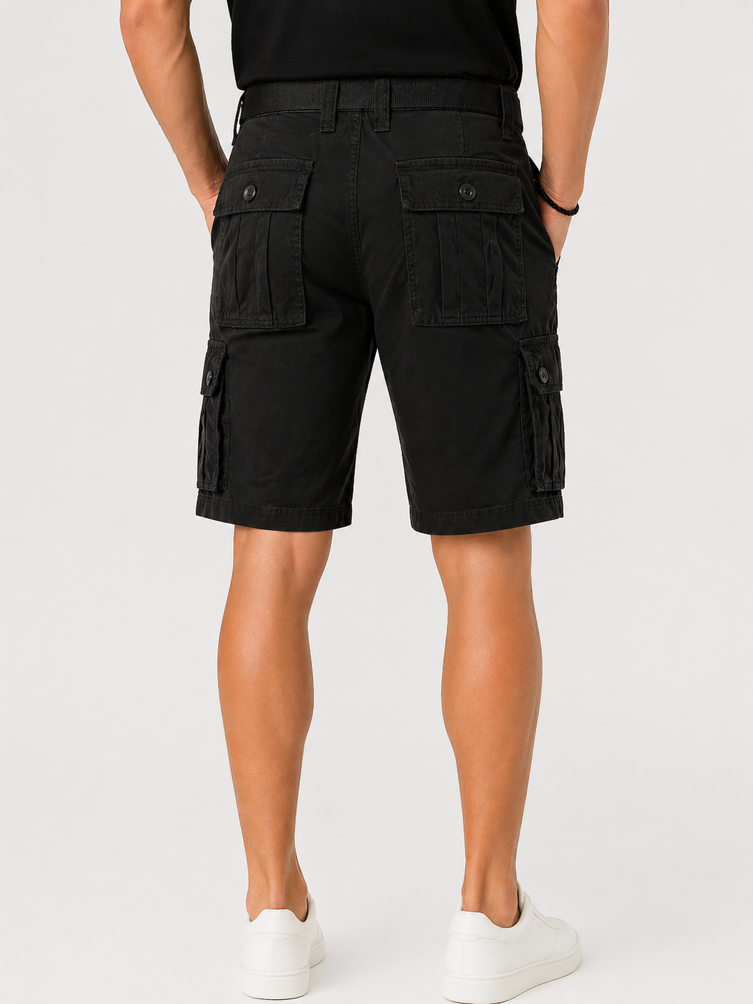 Herre Cargoshorts med Flere lommer og Regulær pasform